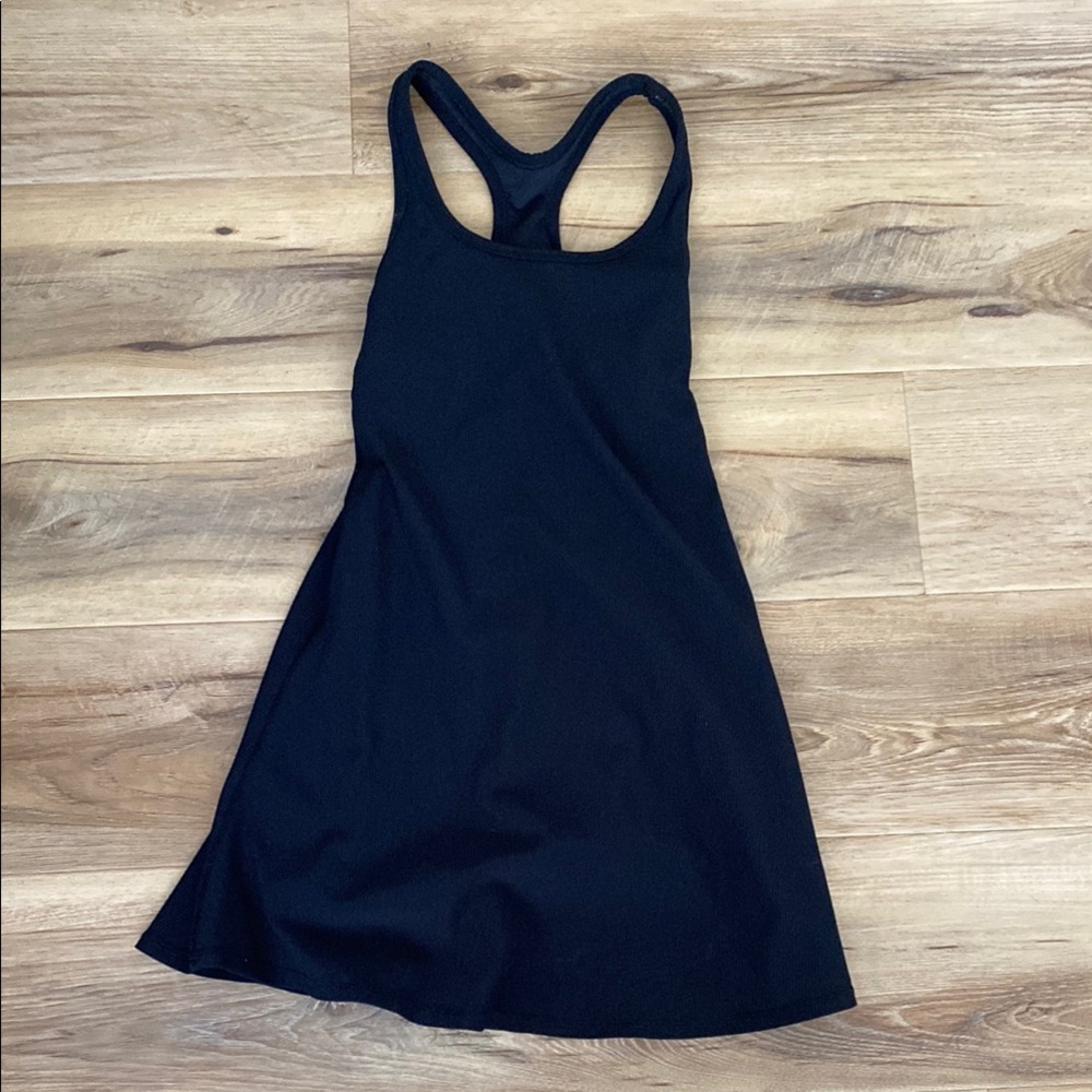 HALARA Black Athletic Halter Mini Sundress